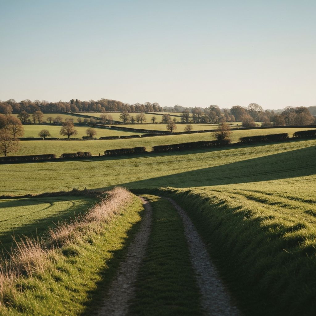 Rural Wessex walking path