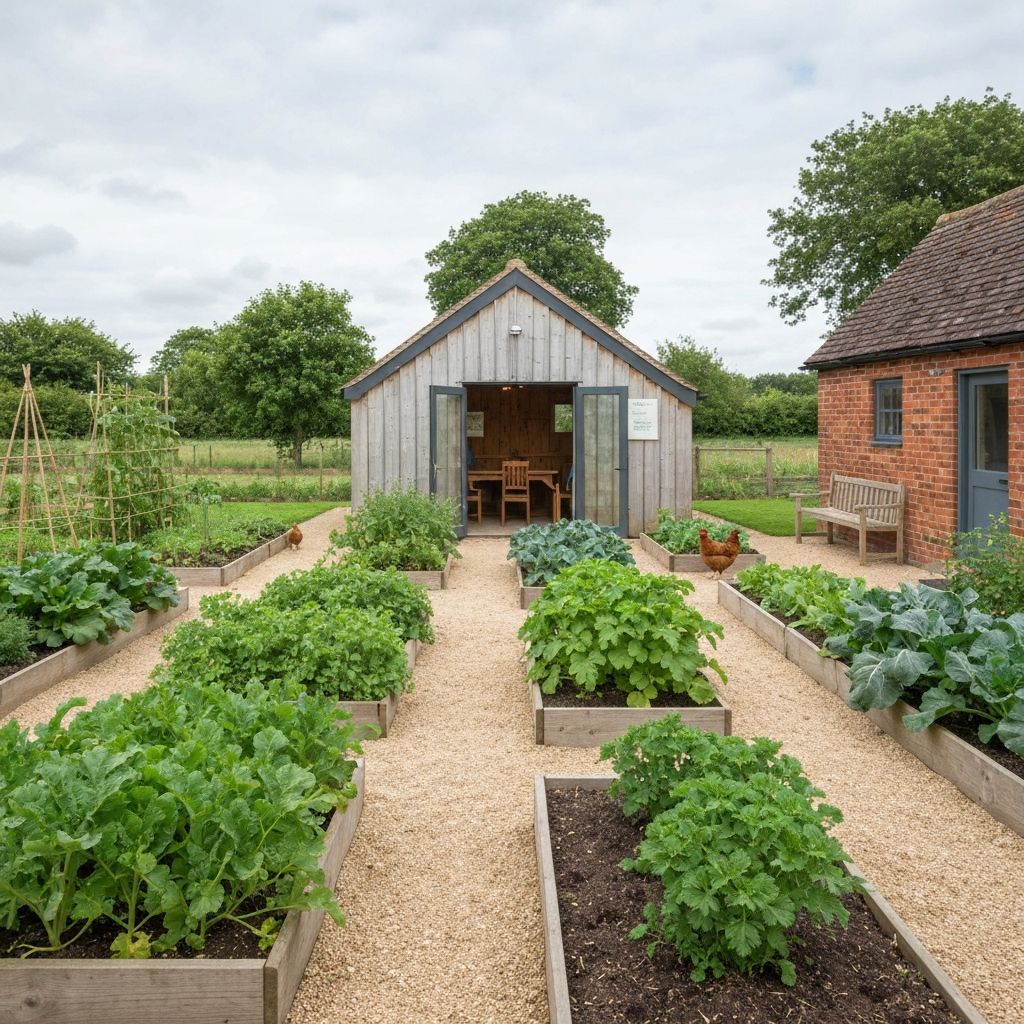 Modern rural Wessex garden